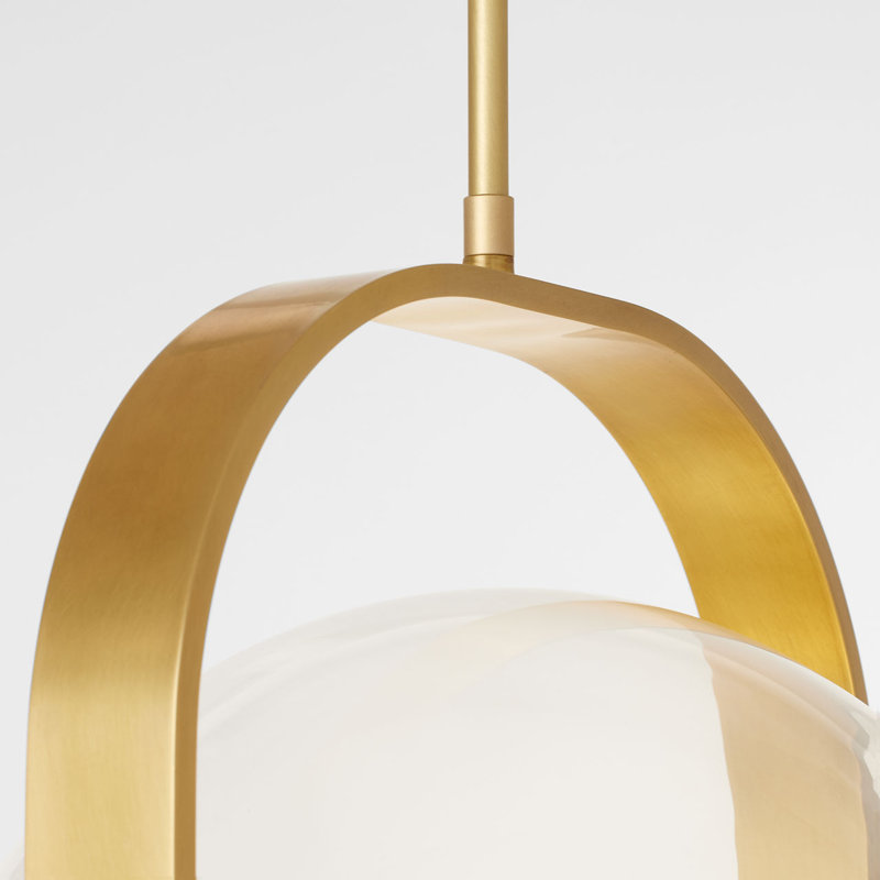 Fues Medium Pendant, White