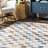 Naya SpinClean Checkered Machine Washable Area Rug-1972914285