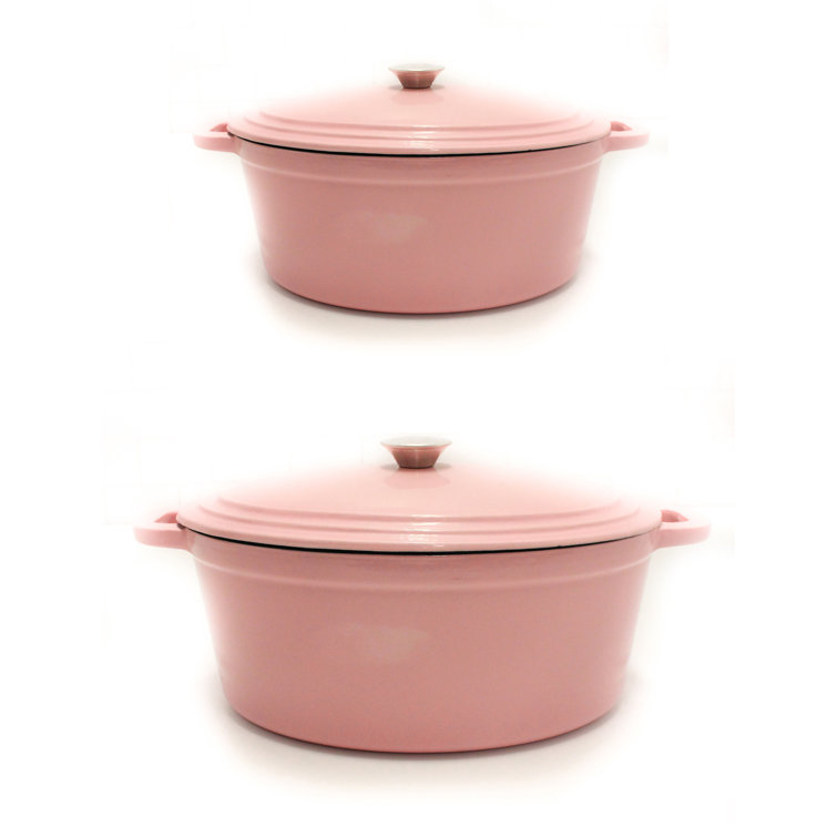 Neo 4Pc Cast Iron Cookware Set with 5Qt. and 7Qt. Covered Dutch Ovens