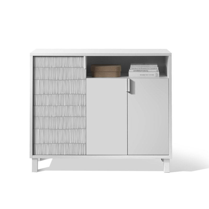 16 Pair Shoe Storage Cabinet, White