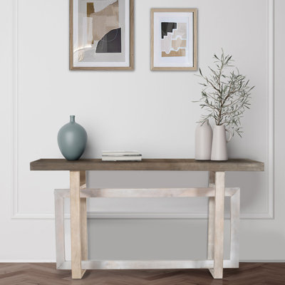 Tahleah 15.75" Solid Wood Console Table