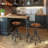 Swivel Counter Stool with Metal Frame-1034073683-951660728