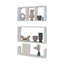 Tablettes flottantes murales blanches