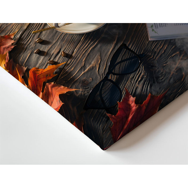 Toile dans une scène d'automne tranquille, H 9 po x l 12 po