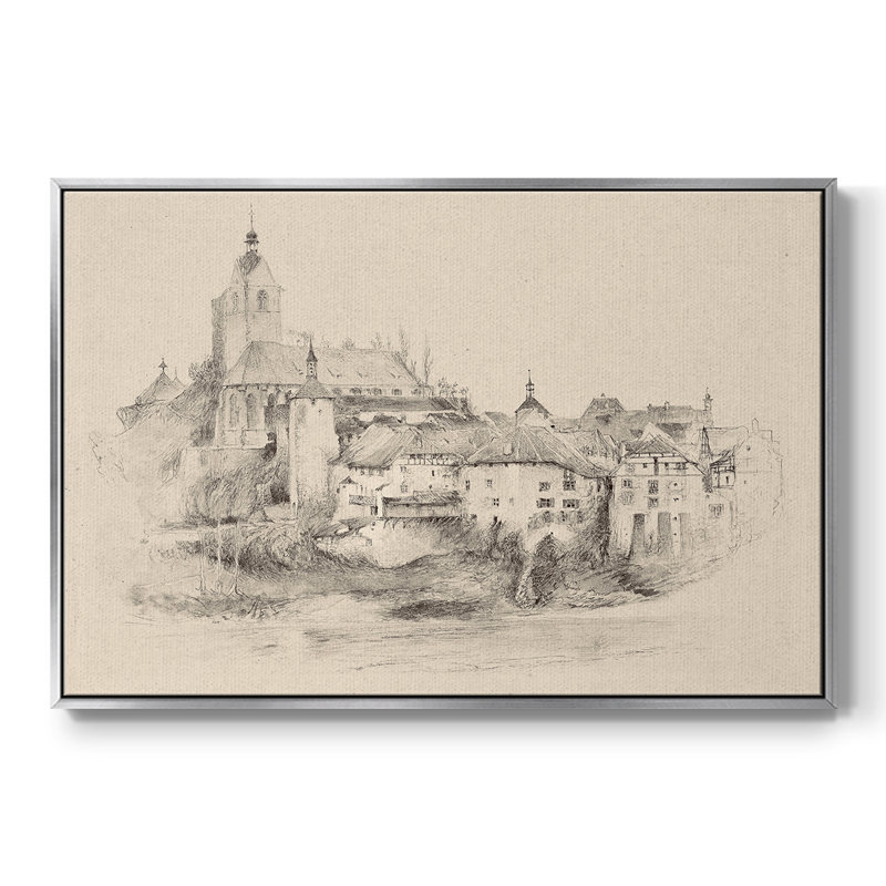 "Croquis rétro-XXXIX" sur, Argent, H 17 po x l 25 po