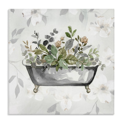 Art mural sur toile à motif de feuilles par Nan