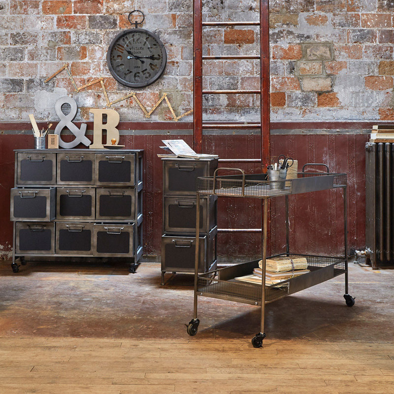 Tamalpais Iron 40.5cm W 3 - Drawer Chest of Drawers