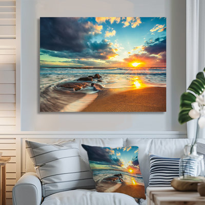 " Beautiful Cloudscape Over The Sea "