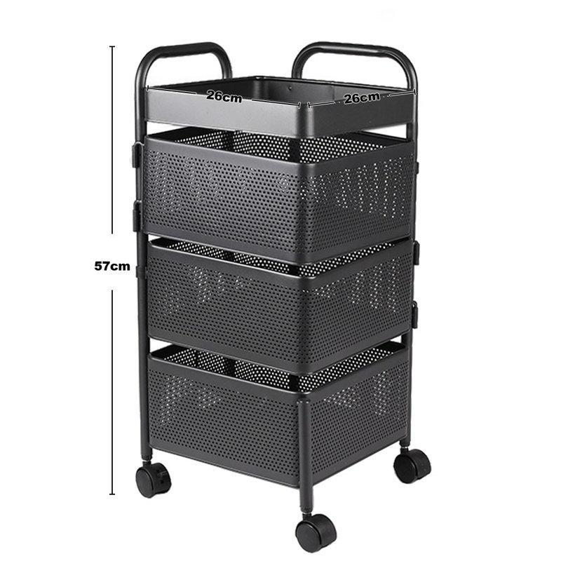 57cm H x 26cm W Utility Cart with Wheels