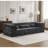 Compression Mahjong Sofa, Convertible Floor Sofa Bed, DIY Boneless Modular Sectional, No Assembly, Circle Fleece Fabric, Oversized 3 Seater With 3 Pillows-780594331