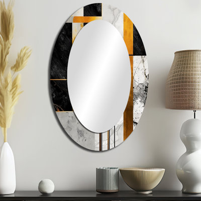 Lebow - Miroir abstrait en métal