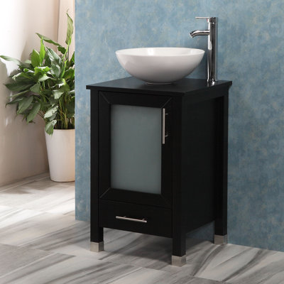 Brannum 20'' Single Bathroom Vanity with Manufactured Wood Top