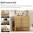 Adora Modern 9 Drawer Dresser TV Stand For Tvs Up To 100 Inch, Cruved Entertainment Center, Wood TV Console With Storage For Living Room-623684727