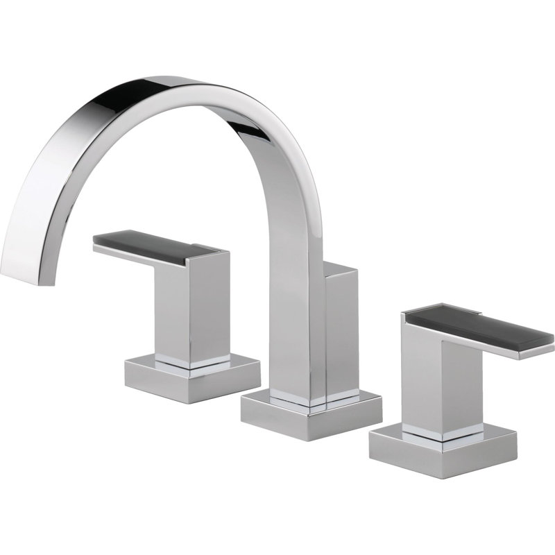 Siderna® Roman Tub Trim, Lever Handle with Solar Gray Glass, Chrome