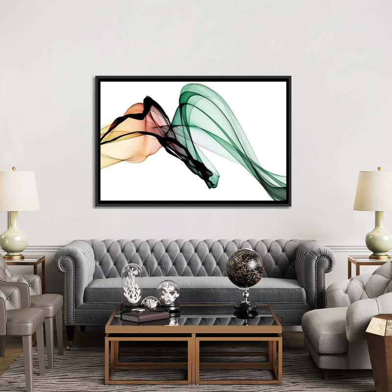 «Invisible World I», impression sur toile, H 18 po x l 26 po x P 1,5 po, Toile avec cadre noir