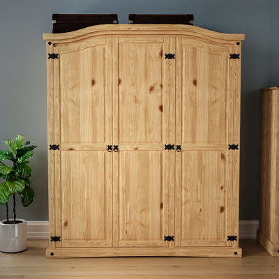 Harold 3 Door Solid Wood Wardrobe