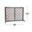 Large Geometric Fireplace Screen with Doors-24734954-24734953