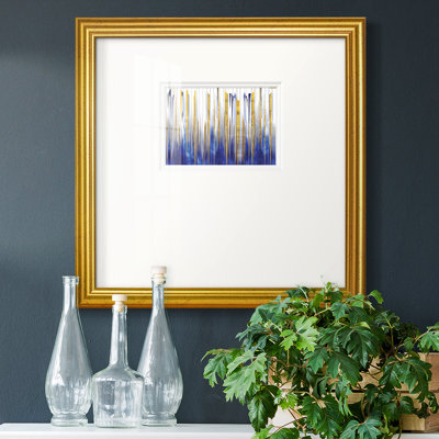 " Blue And Gold Abstract V "