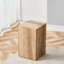 Table basse pour les coins confortables table d'appoint compacte carrée de 12 po au fini naturel sans assemblage