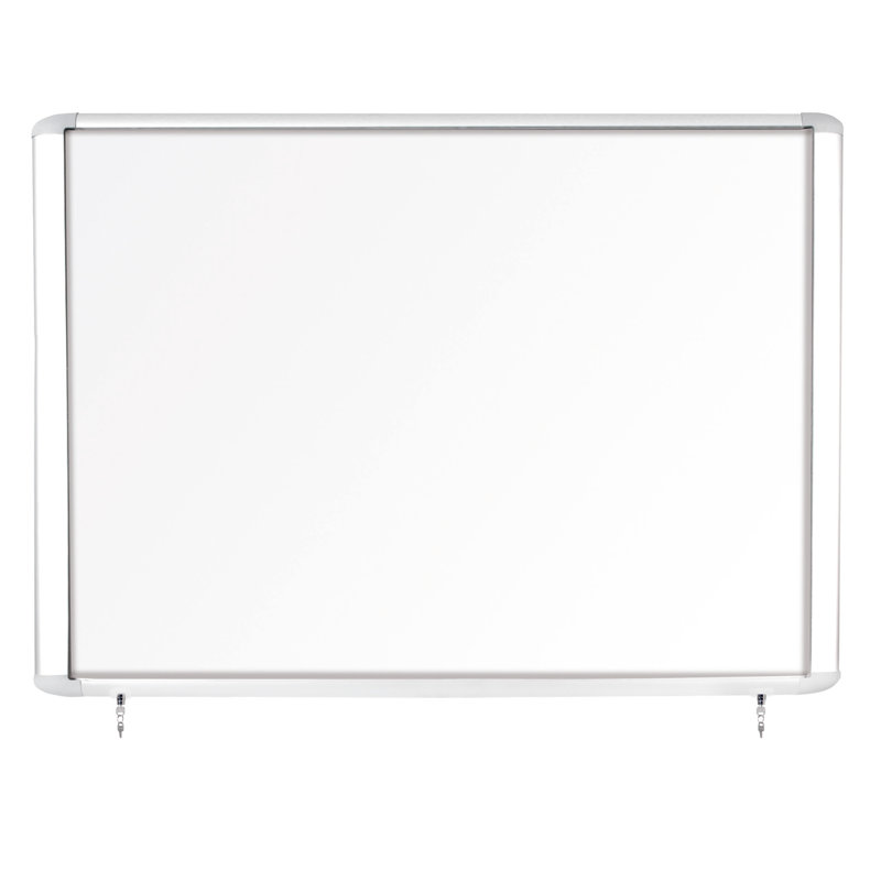Showcase Wall Mounted Magnetic Whiteboard, 98.1cm H x 144.8cm L x 5.9cm D