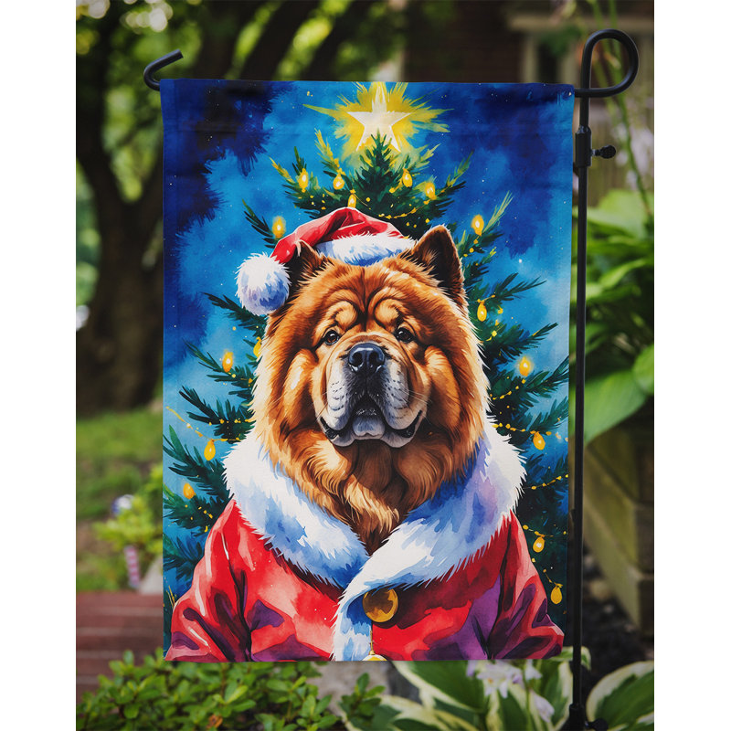 Drapeau de jardin Doberman Pinscher, Chow-chow