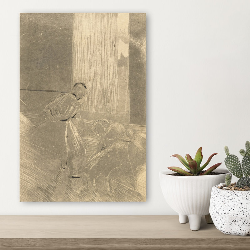 Two Dancers, C.1878-79 Abstract Contemporary Wall Art Print by Edgar Degas - Wrapped Canvas Print, 45.72cm H x 30.48cm W
