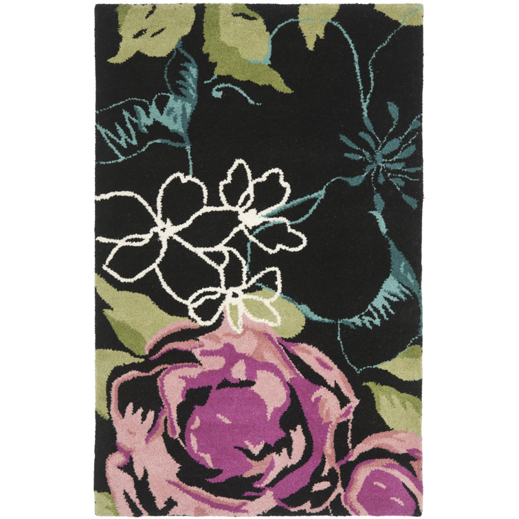 Matthews Hand Tufted Wool Floral Rug