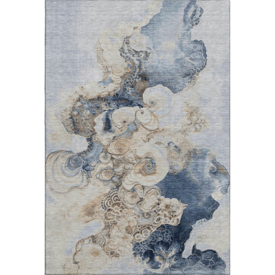 Premium Machine Washable Medena AMF1860 Abstract Rug