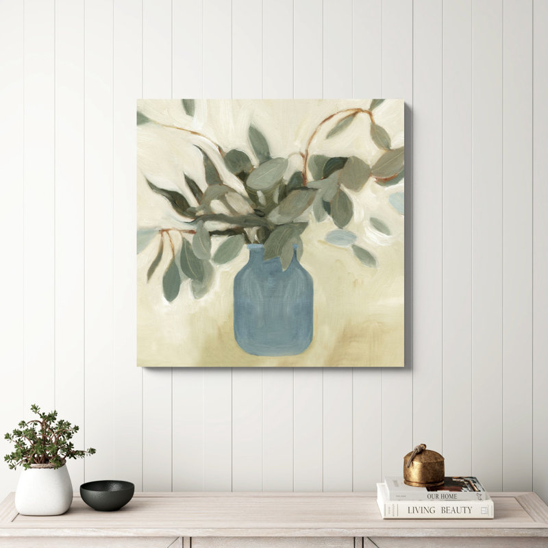 Neutral Arrangement II par Emma Scarvey, reproduction d'art sur toile tendue, H 36 po x l 36 po, Toile avec cadre noyer, Non