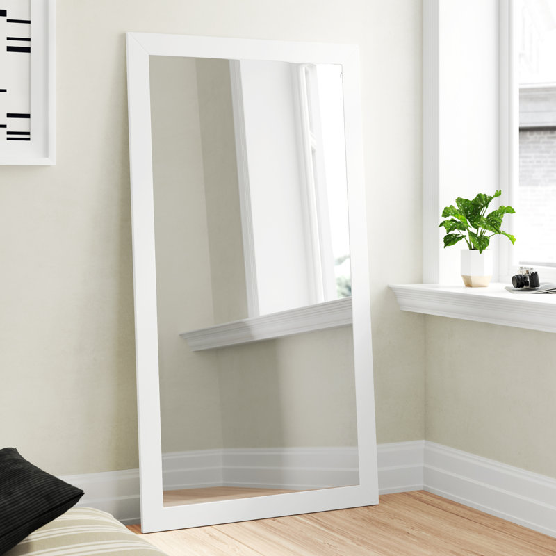 Alye Wood Flat Mirror, 72" H x 39" W x 0.75" D