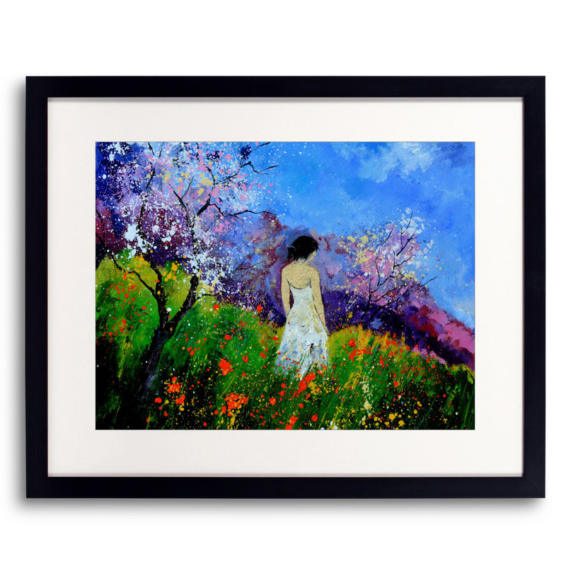 «Eglantine Amid the Flowers» par Pol Ledent, 24" H x 32" W