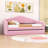 Twin Upholstered Daybed with USB Charging Ports and Trundle-798700812-798700814