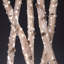 5 Ft Battery Operated Cool White Micro Light Strings On Gold Wire