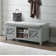 Lund Coventry 45 in. W Wood Storage Bench with Cushion, Entryway Organization & Decoration, 3 Adjustable/Removable Cubbies, Decorative Cushion Included