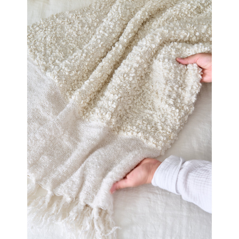 Murphy Throw Blanket, Ivory