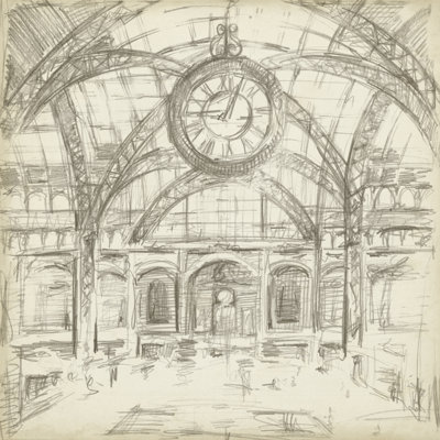 " Interior Architectural Study I " by Ethan Harper