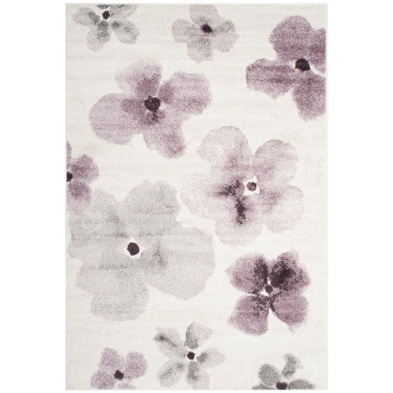 Hanrahan Floral Area Rug, Rectangle 155 x 229 cm