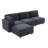 Modular Sectional Sofa with Hidden Storage and Convertible Design