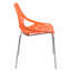 Chaises d'appoint empilables avec dossier à découpes florales et pieds en acier inoxydable - sièges de cuisine, de restaurant ou de banquet modernes-21376067-129679203
