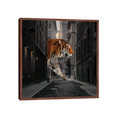 Tiger In NY I by Kathrin Federer - Print on Canvas