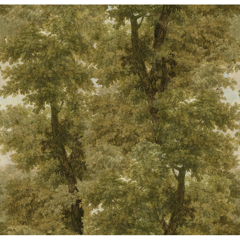 ORIENT EXPRESS Wallpaper Roll, Warm Green
