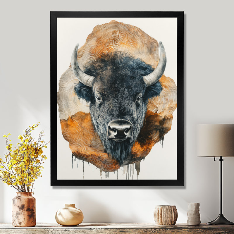 Gonnella - animaux, art mural, H 20 po x l 12 po, Picture Framed, Noir, noir, noir, noir