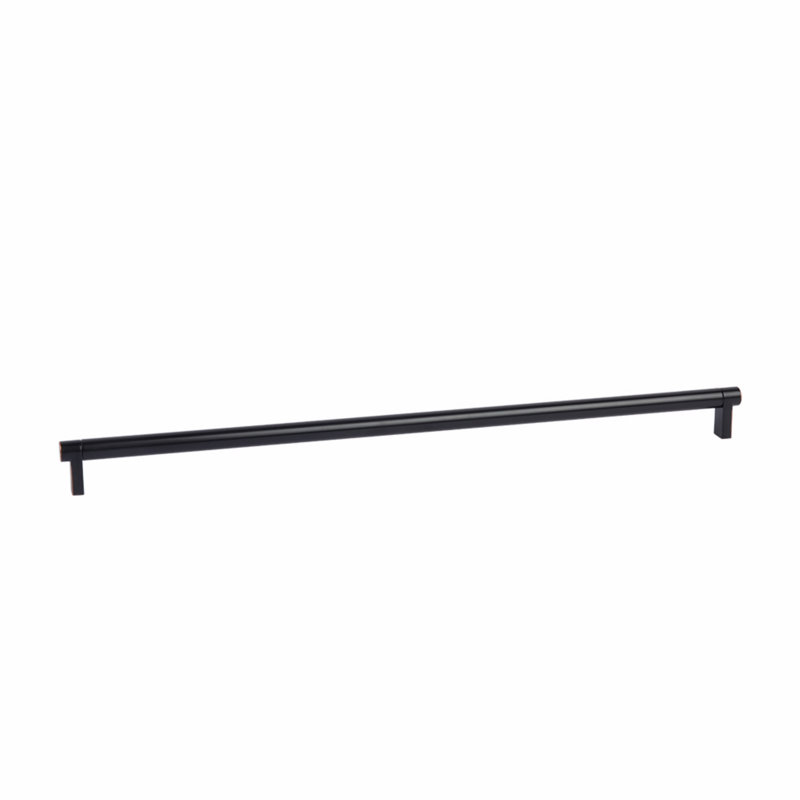 Emtek Select Cabinet Pull 18" Centre-to-Centre w/ Rectangular Stem & Smooth Bar, Bronze frotté à l'huile