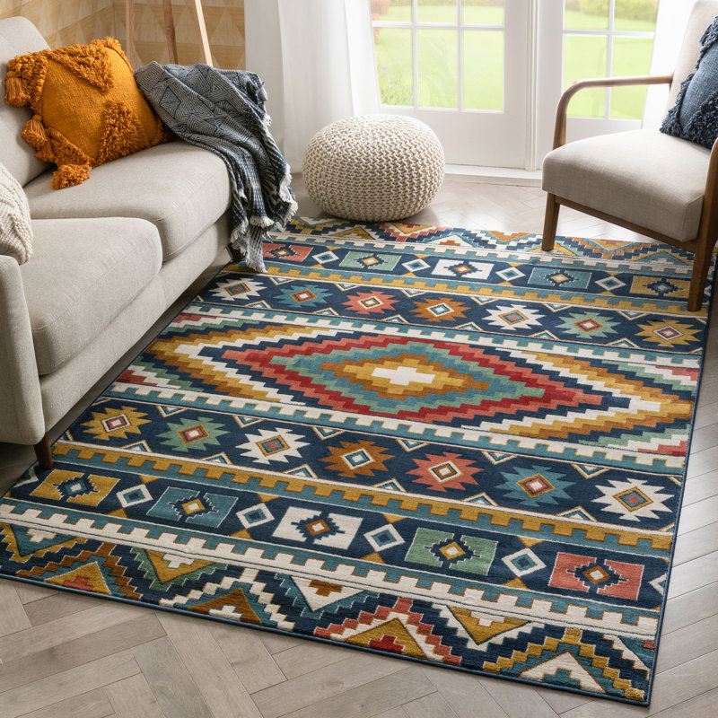 Tulsa Geometric Synthetic Area Rug, Rectangle 120 x 160cm