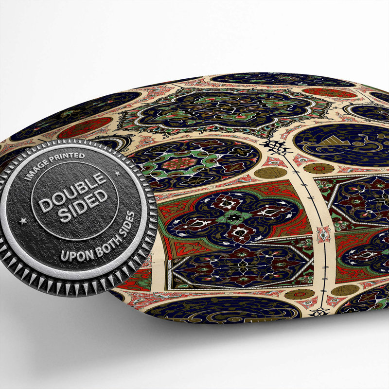 Geometric Square Throw Cushion, 40cm H x 40cm W x 15cm D