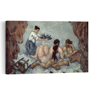 " Afternoon In Naples, 1876-77 Impressionist Abstract Contemporary Wall Art Print " by Paul Cezanne