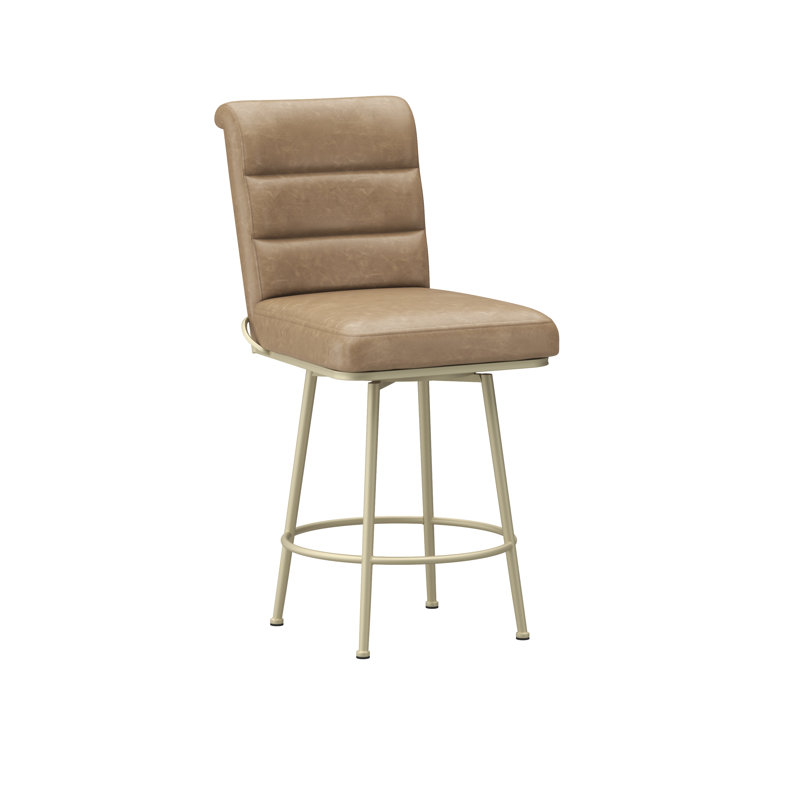 Tabouret pivotant Gaetana, Tabouret de comptoir (siège d'une hauteur de 27,2