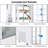 Commercial Refrigerator Display, 215L/7.6 Cu. Ft Display Refrigerator Pastry, Countertop/Floor Refrigerator, Double-Layered Glass Display Refrigerator with Wheels, Led Lights, Auto Defrost
