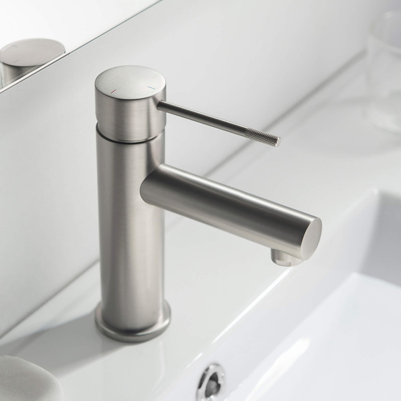 Circular X Single-handle Bathroom Faucet, Brushed Nickel, With Pop Up Drain