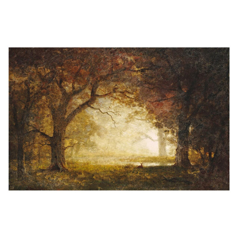«Forest Sunrise» par Albert Bierstadt - Impression giclée, H 22 po x l 28 po